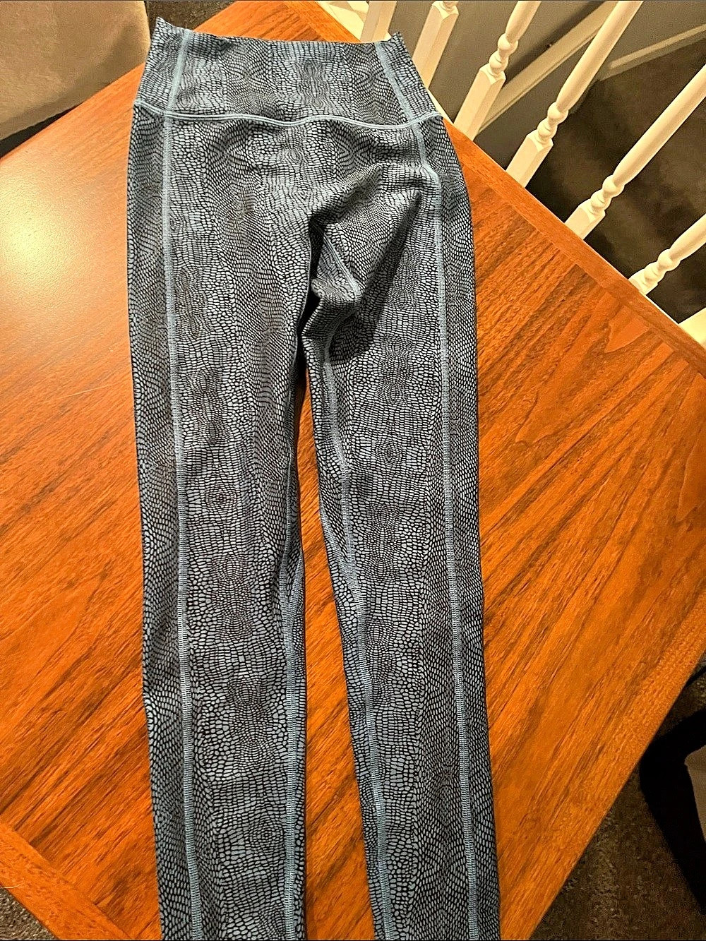 L*SPACE Active Animal Print Leggings in Black & Gray Like New size S/P